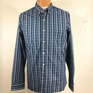 Van Heusen Plaid Button Down Never Tuck Men’s Shirt